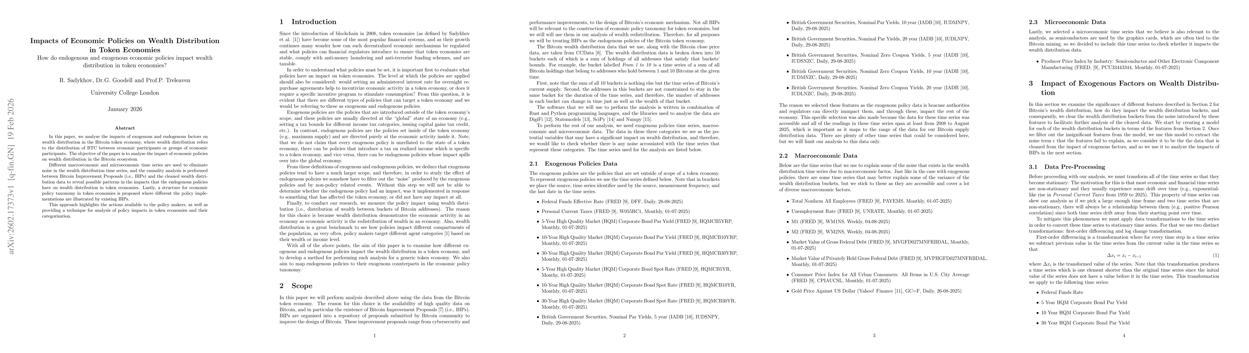Thumbnail for Impacts of Economic Policies on Wealth Distribution in Token Economies