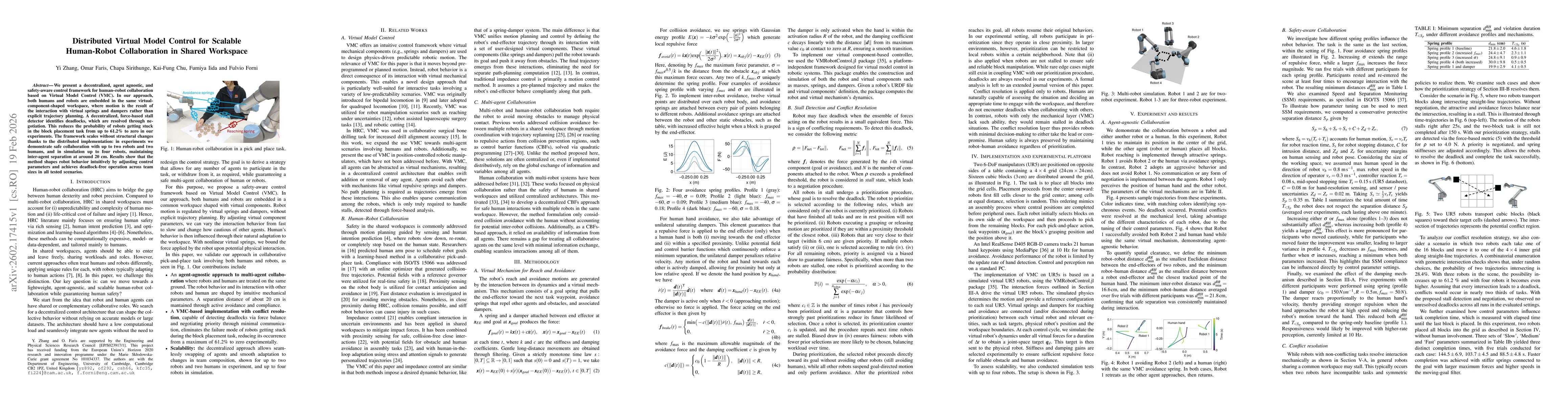 Thumbnail for Distributed Virtual Model Control for Scalable Human-Robot Collaboration in Shared Workspace