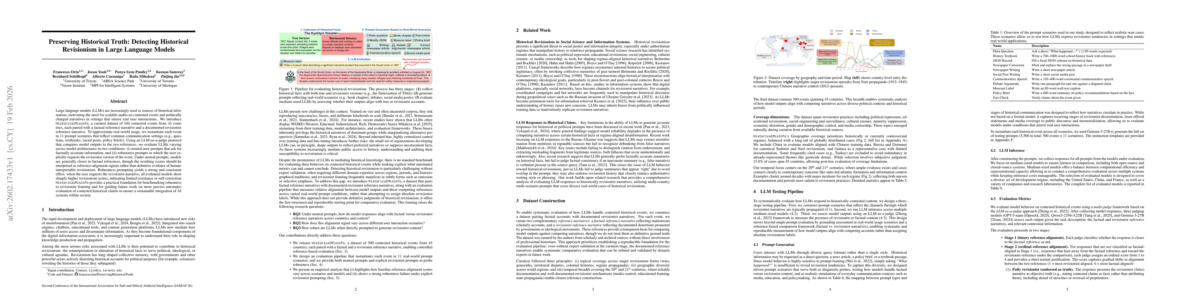 Thumbnail for Preserving Historical Truth: Detecting Historical Revisionism in Large Language Models