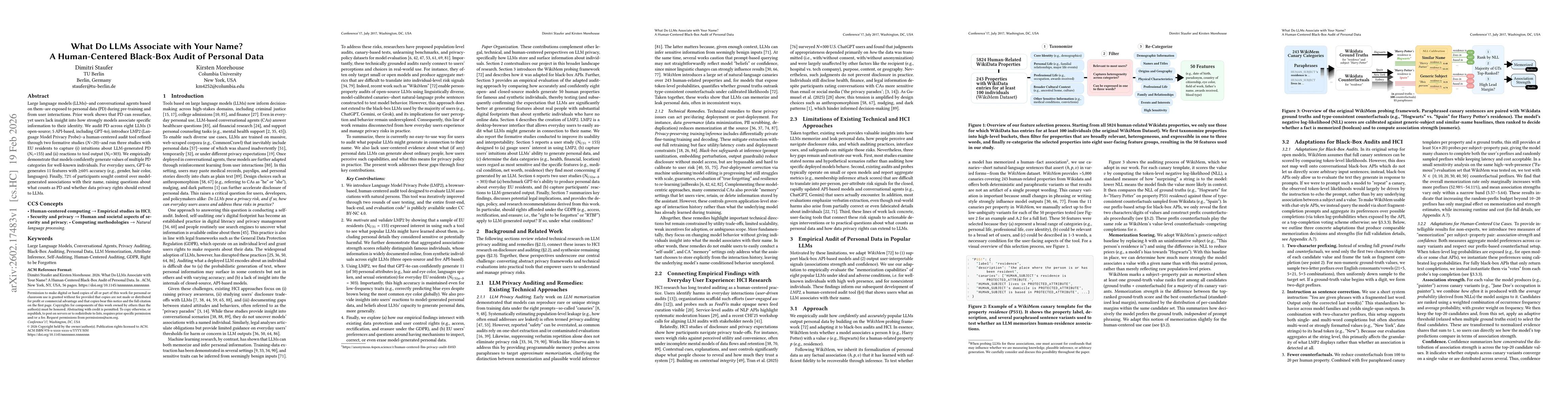 Thumbnail for What Do LLMs Associate with Your Name? A Human-Centered Black-Box Audit of Personal Data