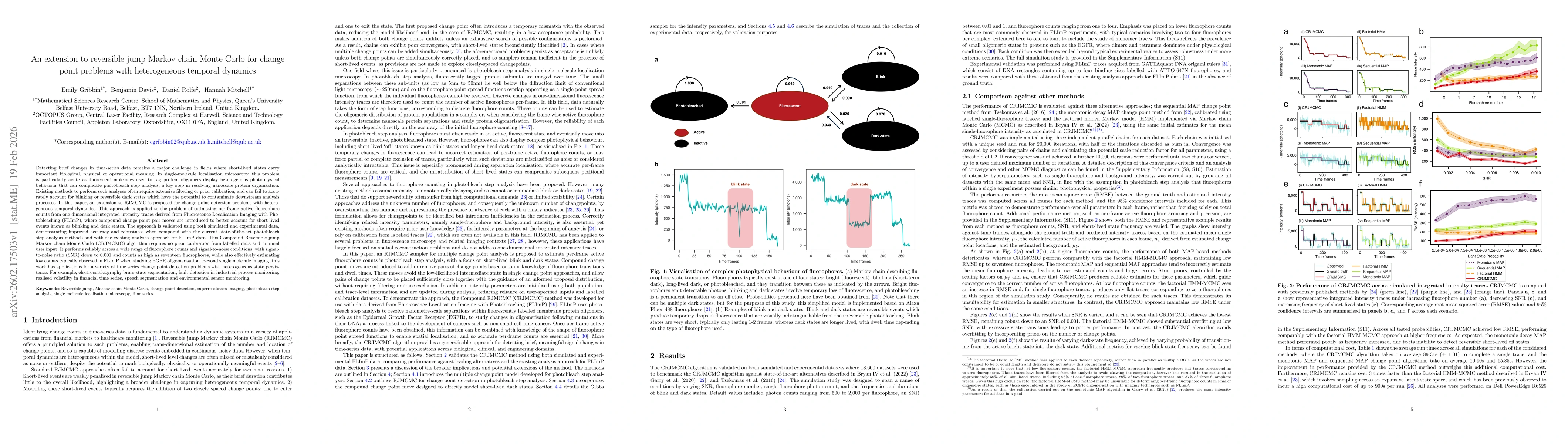 Thumbnail for An extension to reversible jump Markov chain Monte Carlo for change point problems with heterogeneous temporal dynamics