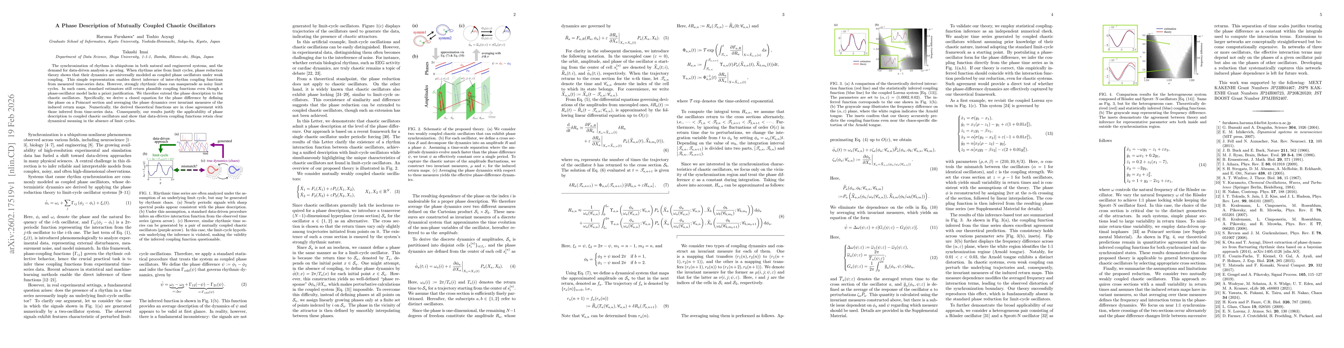 Thumbnail for A Phase Description of Mutually Coupled Chaotic Oscillators