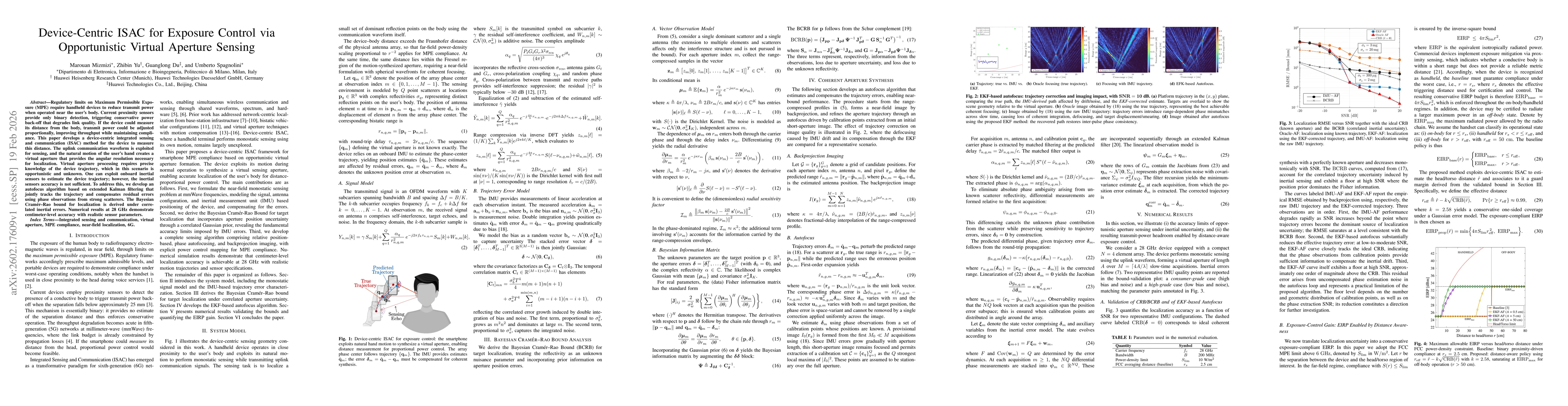 Thumbnail for Device-Centric ISAC for Exposure Control via Opportunistic Virtual Aperture Sensing