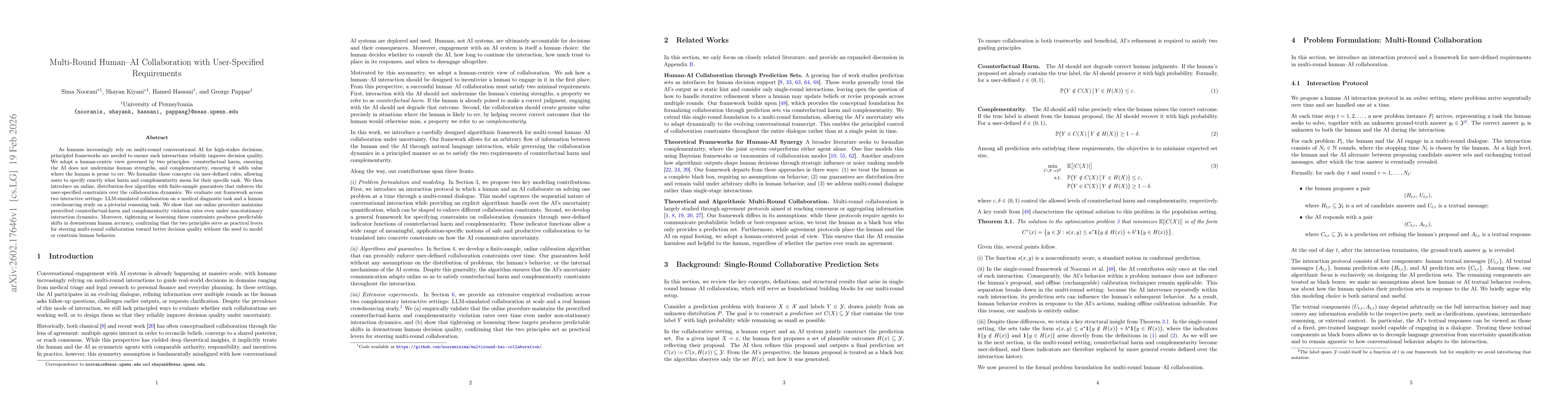 Thumbnail for Multi-Round Human-AI Collaboration with User-Specified Requirements