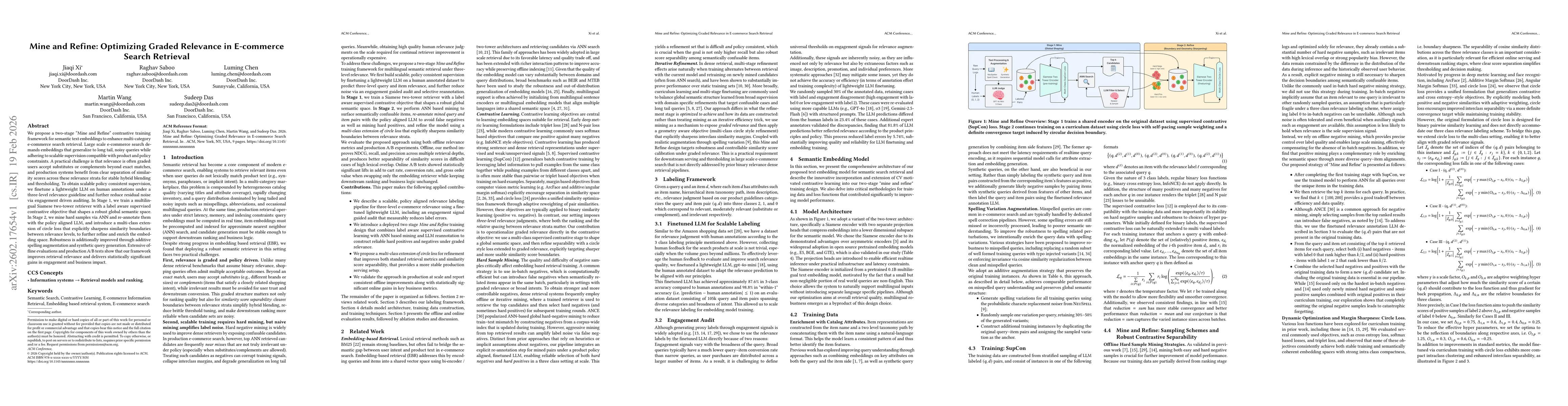 Thumbnail for Mine and Refine: Optimizing Graded Relevance in E-commerce Search Retrieval
