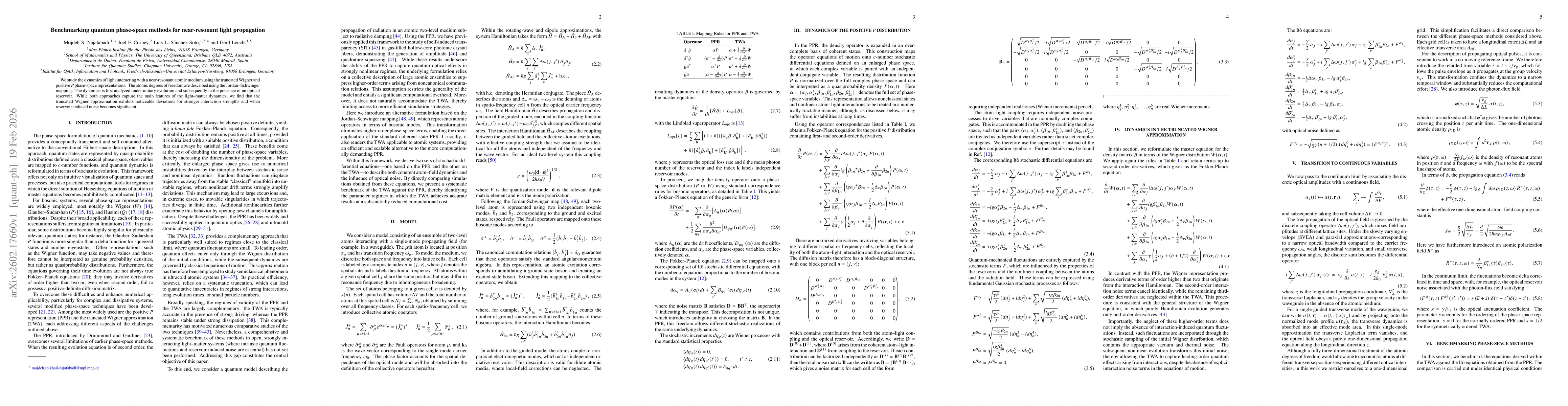 Thumbnail for Benchmarking quantum phase-space methods for near-resonant light propagation