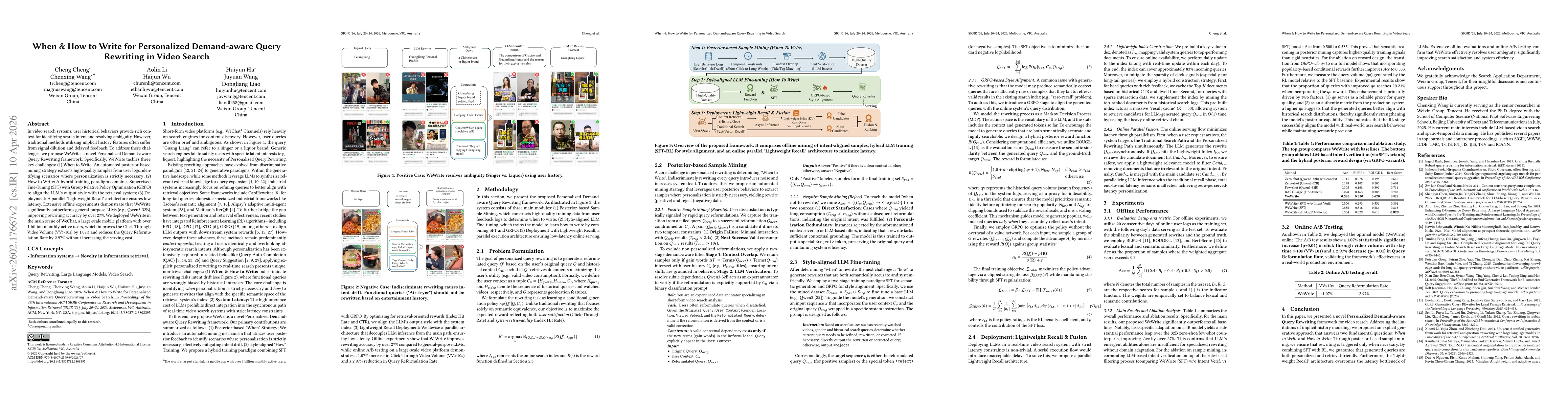 Thumbnail for When & How to Write for Personalized Demand-aware Query Rewriting in Video Search