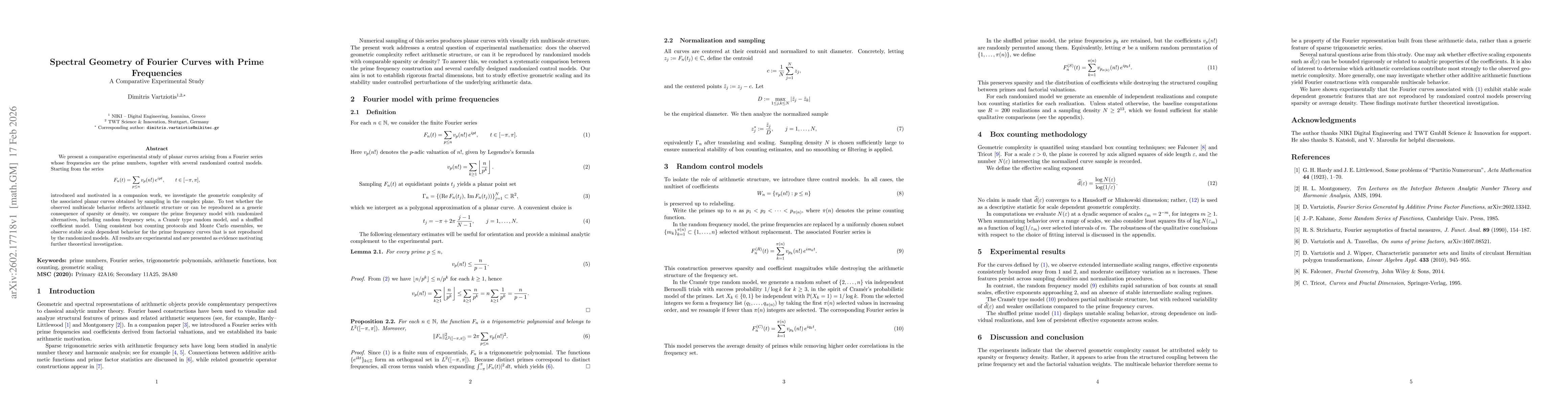 Thumbnail for Spectral Geometry of Fourier Curves with Prime Frequencies: A Comparative Experimental Study