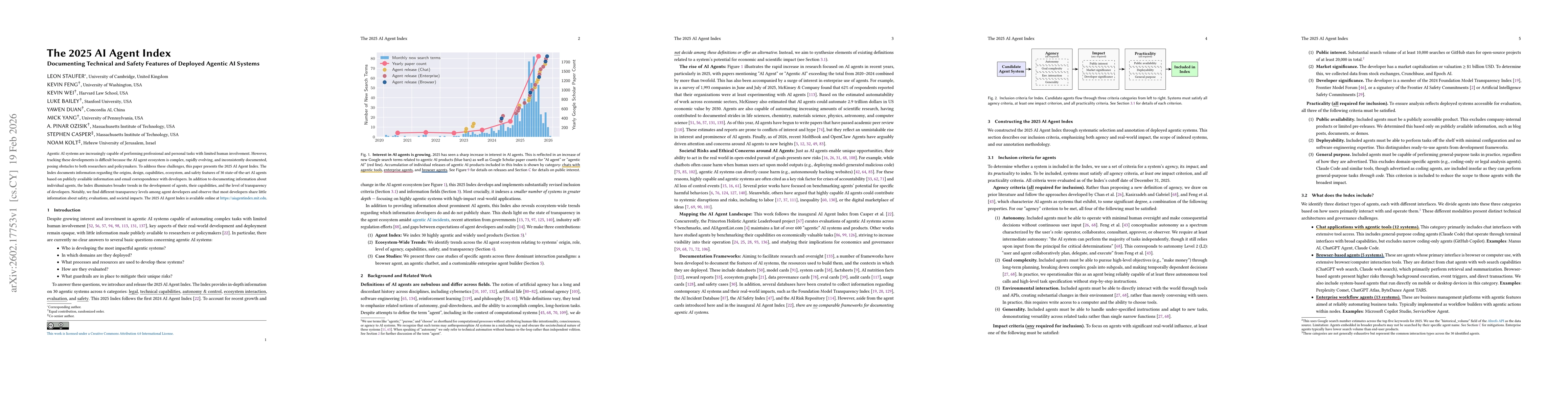 Thumbnail for The 2025 AI Agent Index: Documenting Technical and Safety Features of Deployed Agentic AI Systems