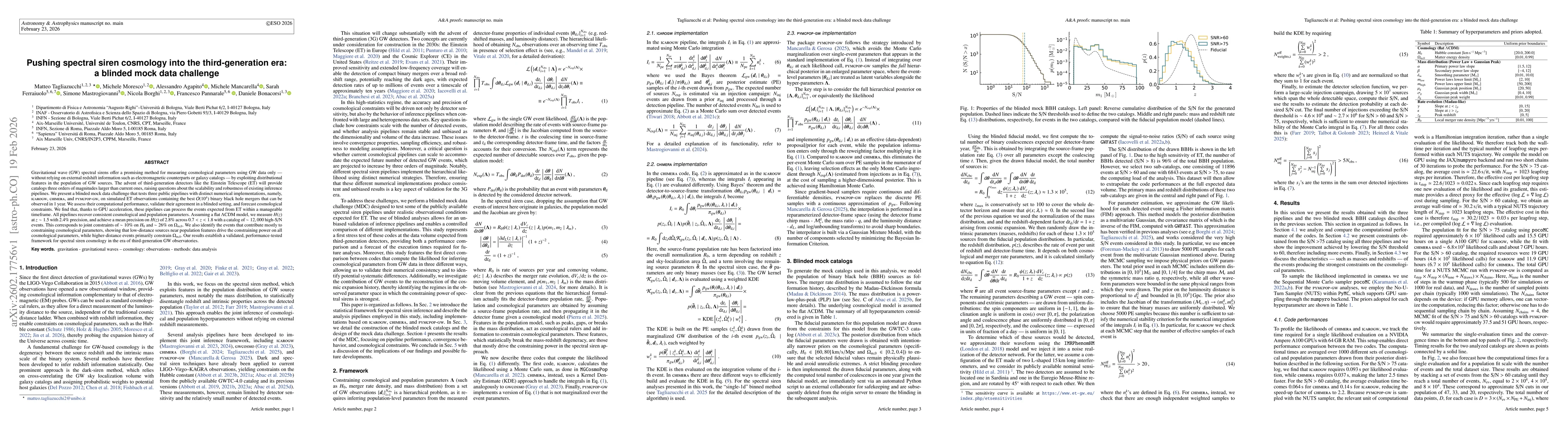 Thumbnail for Pushing spectral siren cosmology into the third-generation era: a blinded mock data challenge