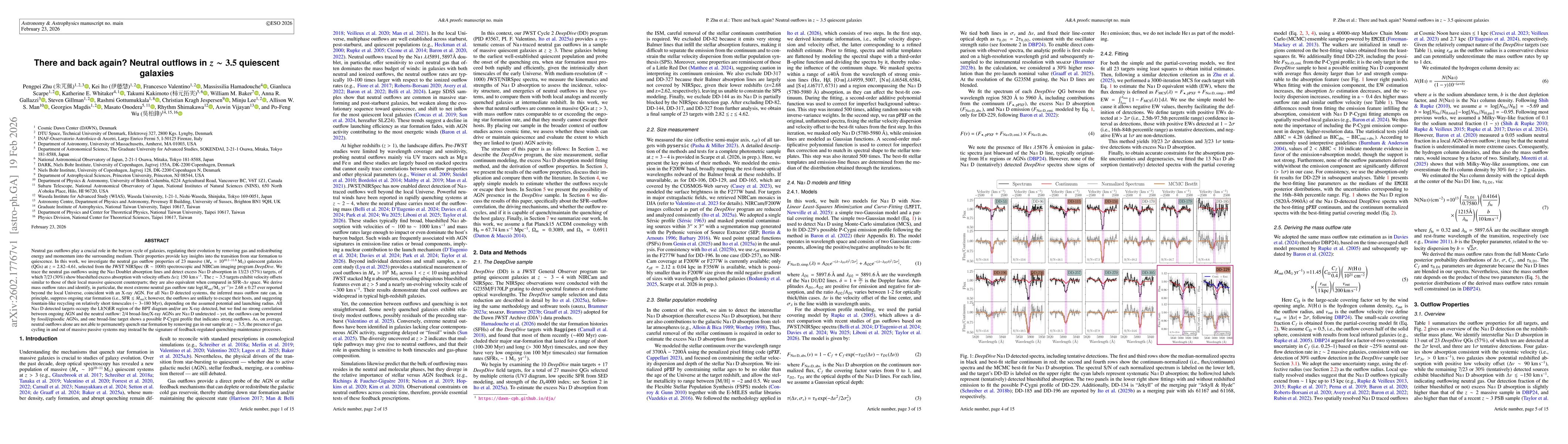 Thumbnail for There and back again? Neutral outflows in z~3.5 quiescent galaxies