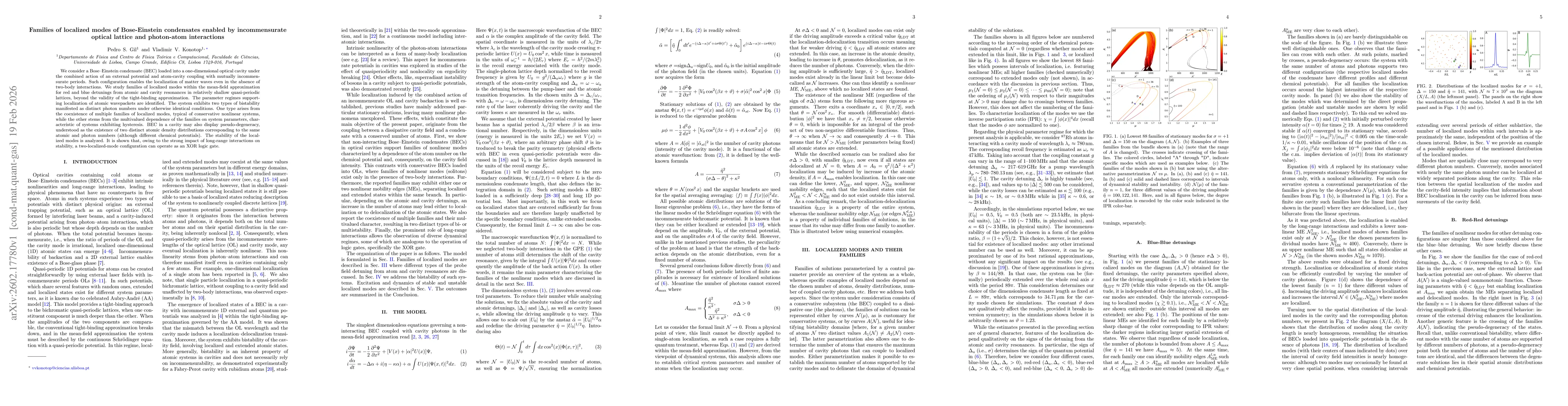 Thumbnail for Families of localized modes of Bose-Einstein condensates enabled by incommensurate optical lattice and photon-atom interactions