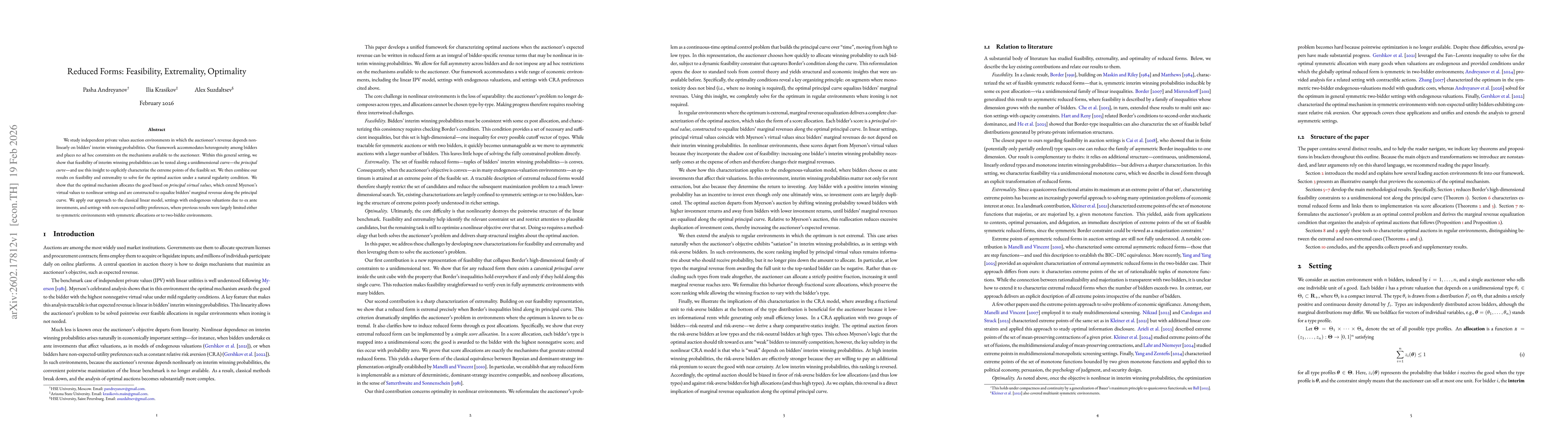 Thumbnail for Reduced Forms: Feasibility, Extremality, Optimality