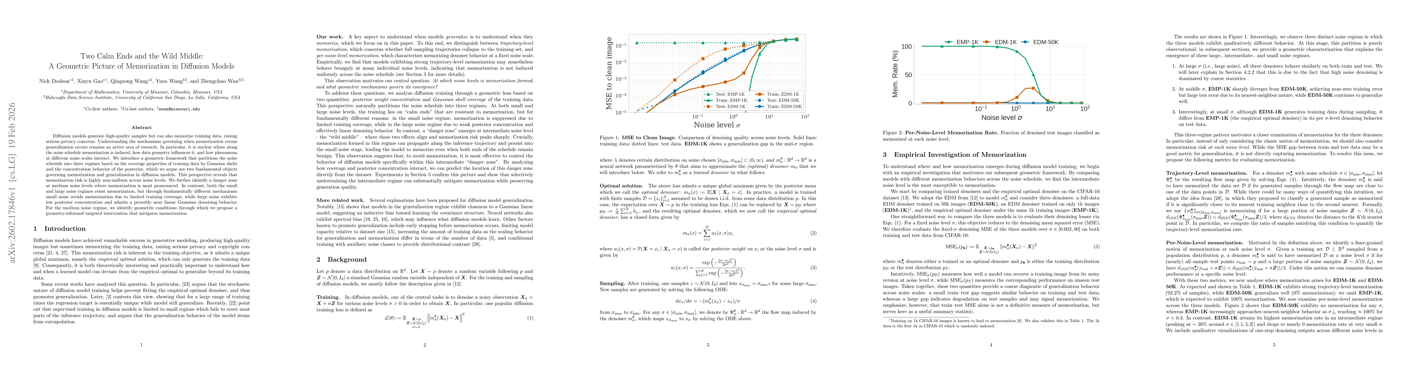 Thumbnail for Two Calm Ends and the Wild Middle: A Geometric Picture of Memorization in Diffusion Models