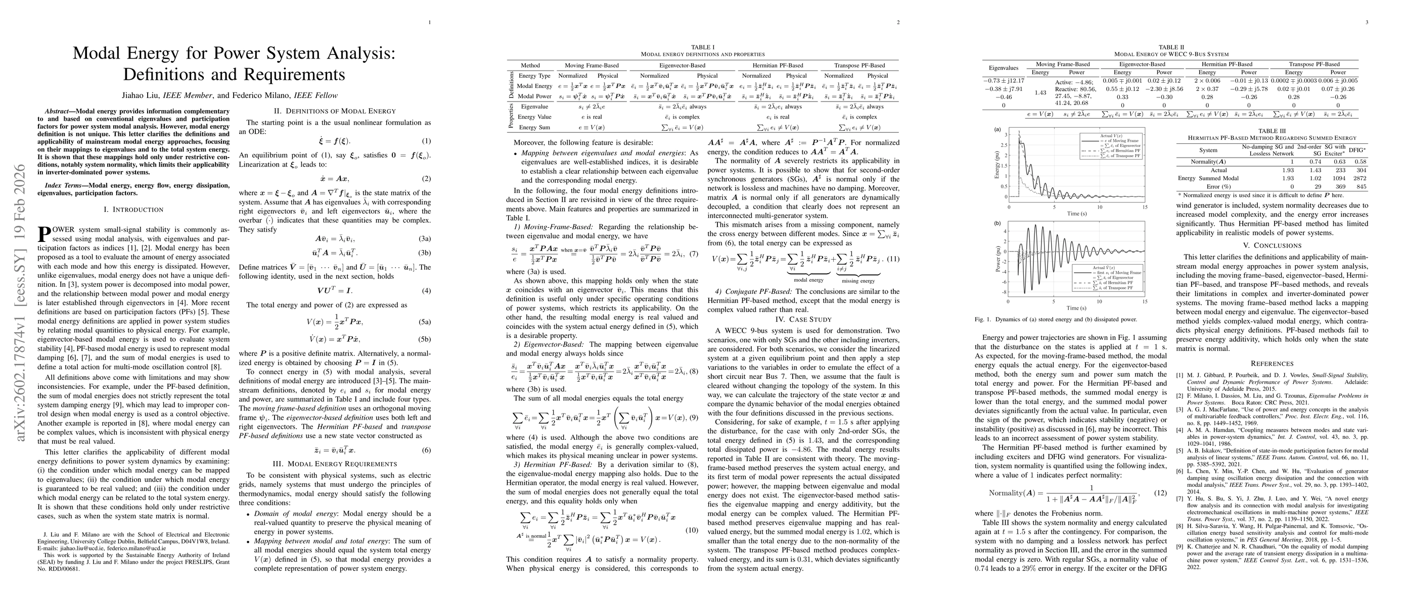 Thumbnail for Modal Energy for Power System Analysis: Definitions and Requirements