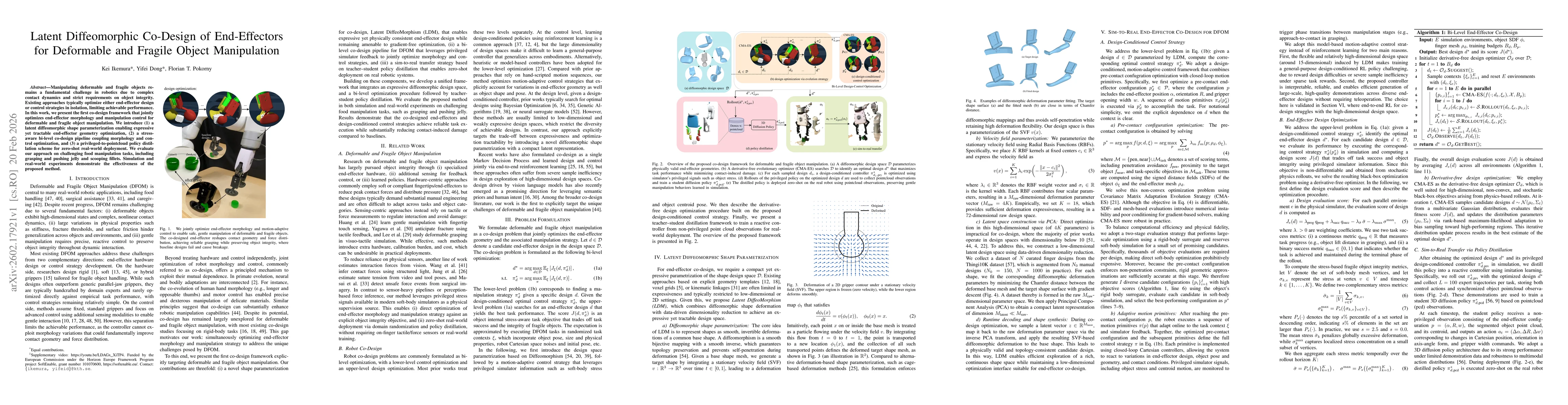 Thumbnail for Latent Diffeomorphic Co-Design of End-Effectors for Deformable and Fragile Object Manipulation
