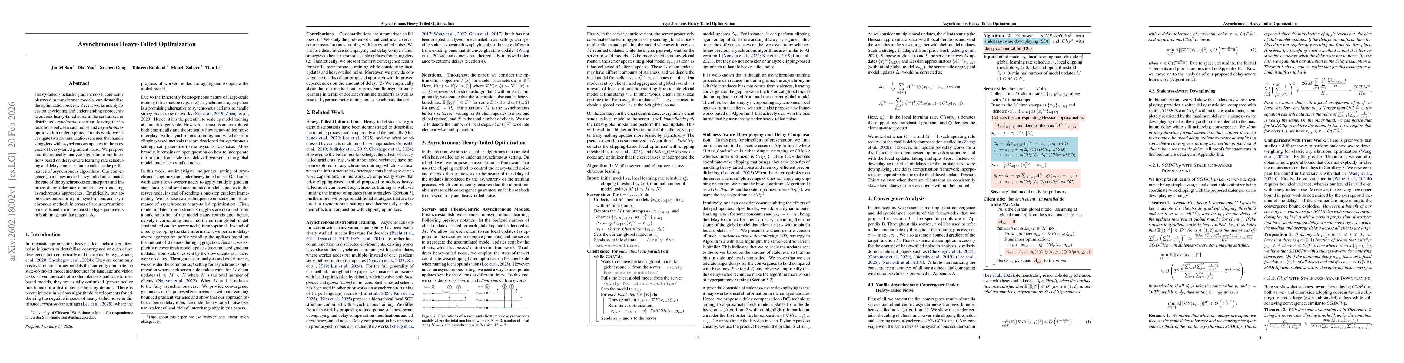 Thumbnail for Asynchronous Heavy-Tailed Optimization