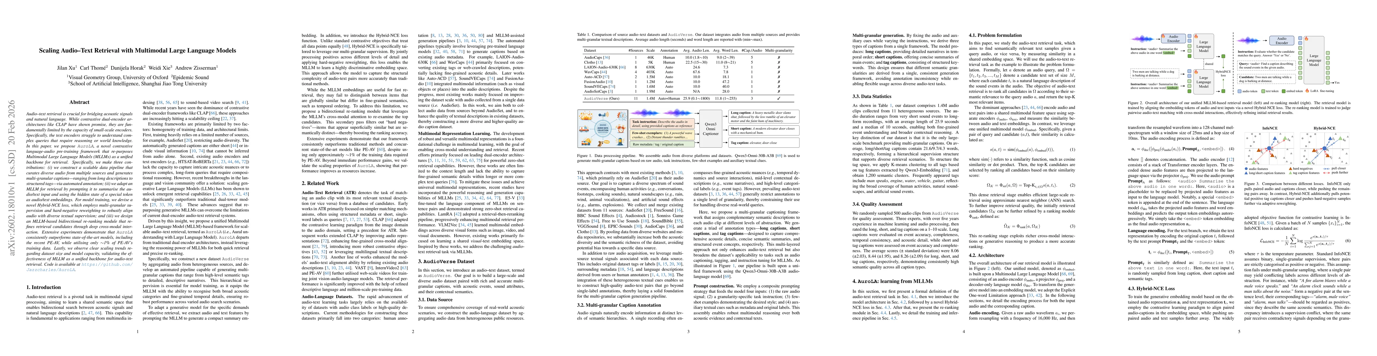 Thumbnail for Scaling Audio-Text Retrieval with Multimodal Large Language Models