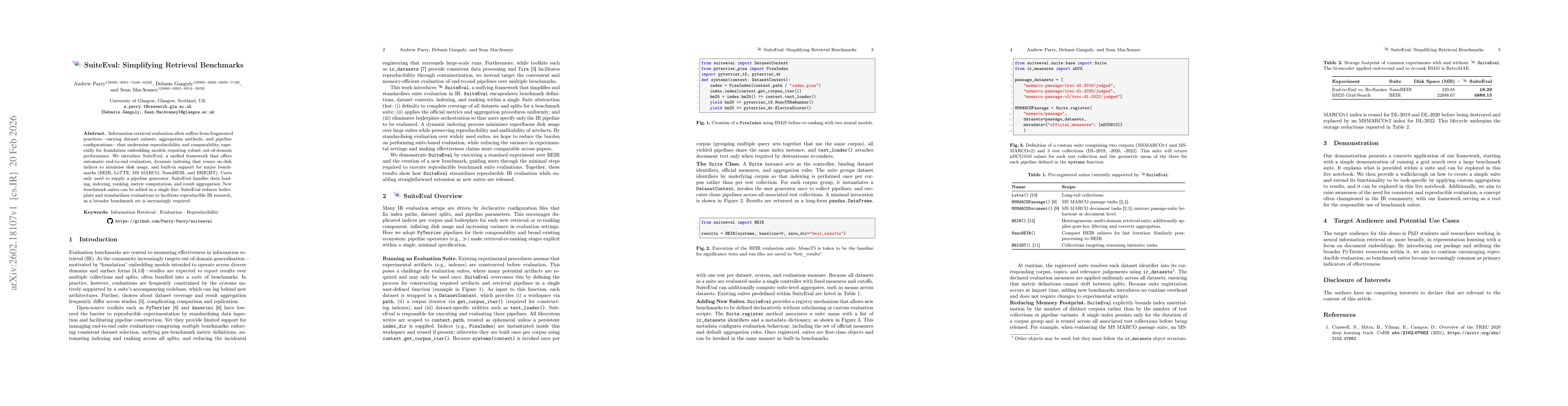 Thumbnail for SuiteEval: Simplifying Retrieval Benchmarks