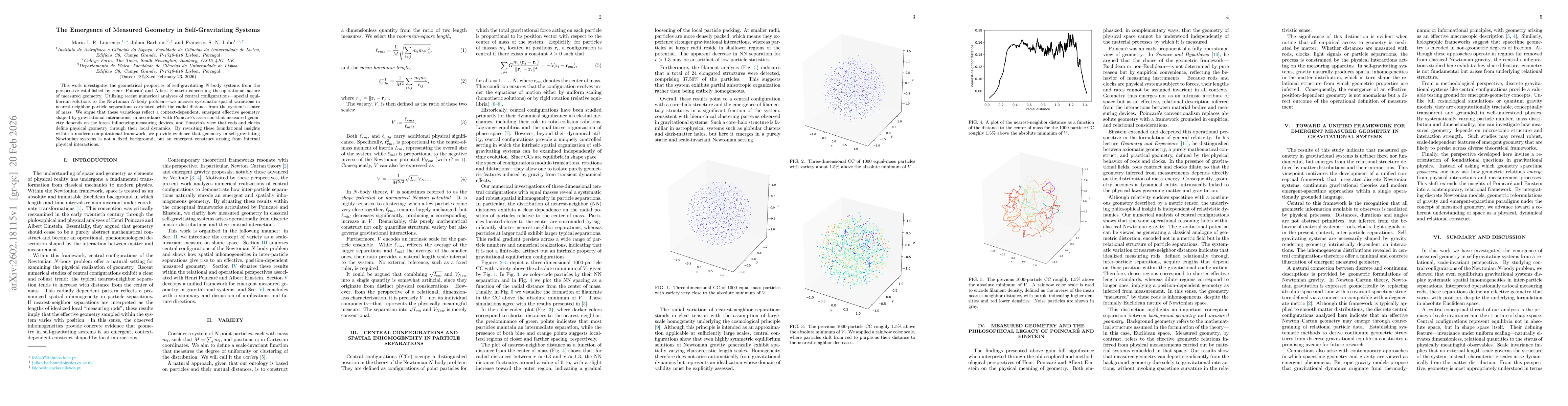 Thumbnail for The Emergence of Measured Geometry in Self-Gravitating Systems