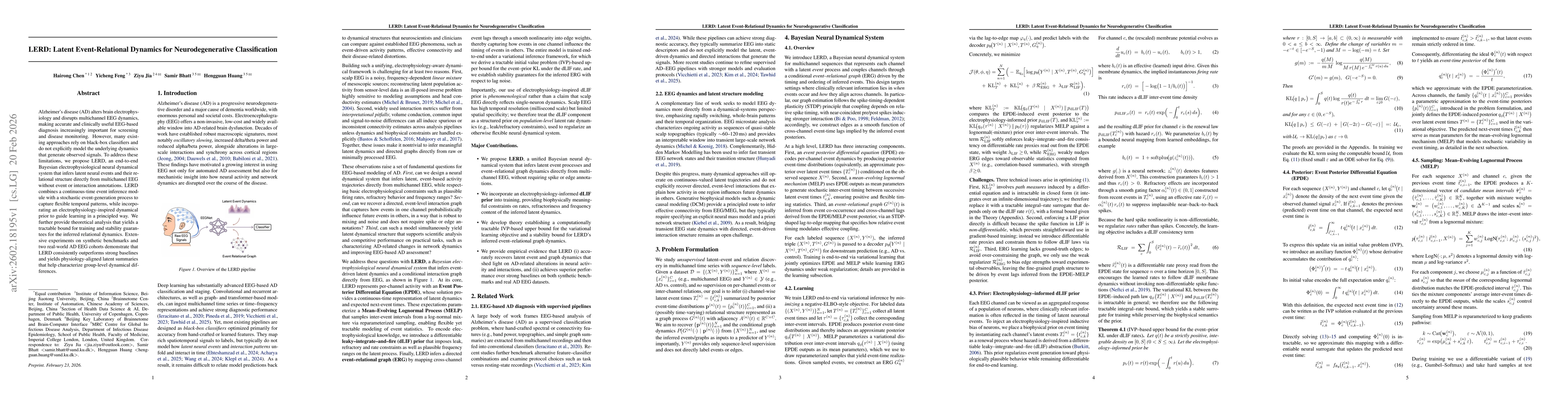 Thumbnail for LERD: Latent Event-Relational Dynamics for Neurodegenerative Classification