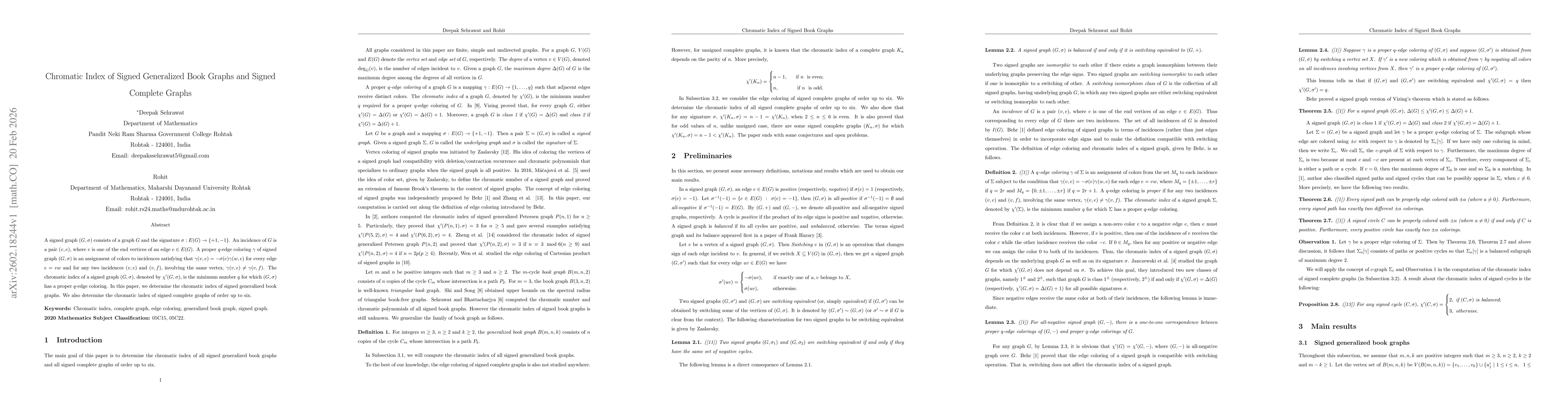 Thumbnail for Chromatic Index of Signed Generalized Book Graphs and Signed Complete Graphs