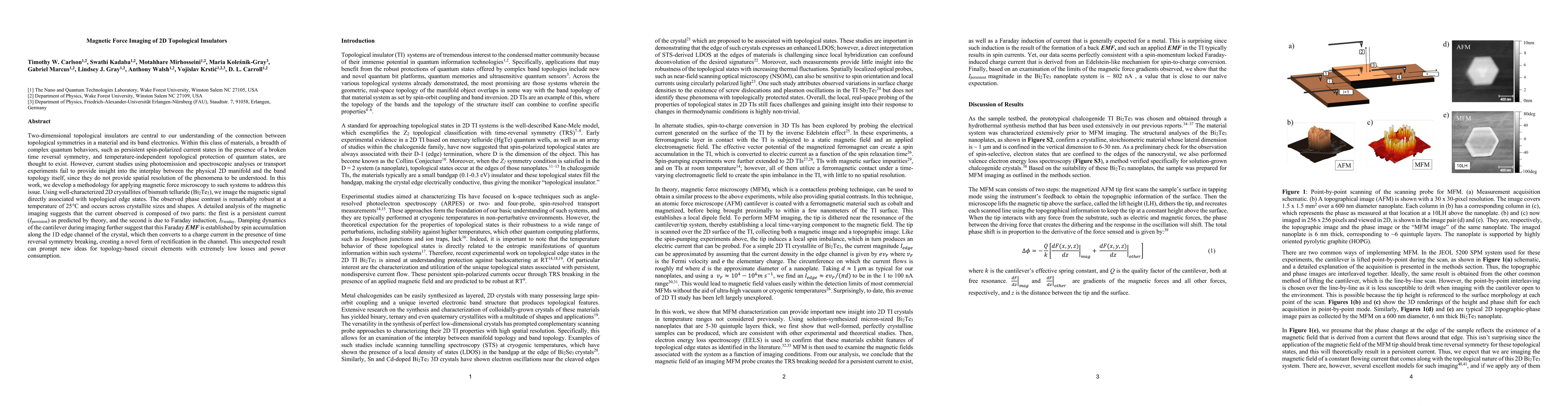 Thumbnail for Magnetic Force Imaging of 2D Topological Insulators