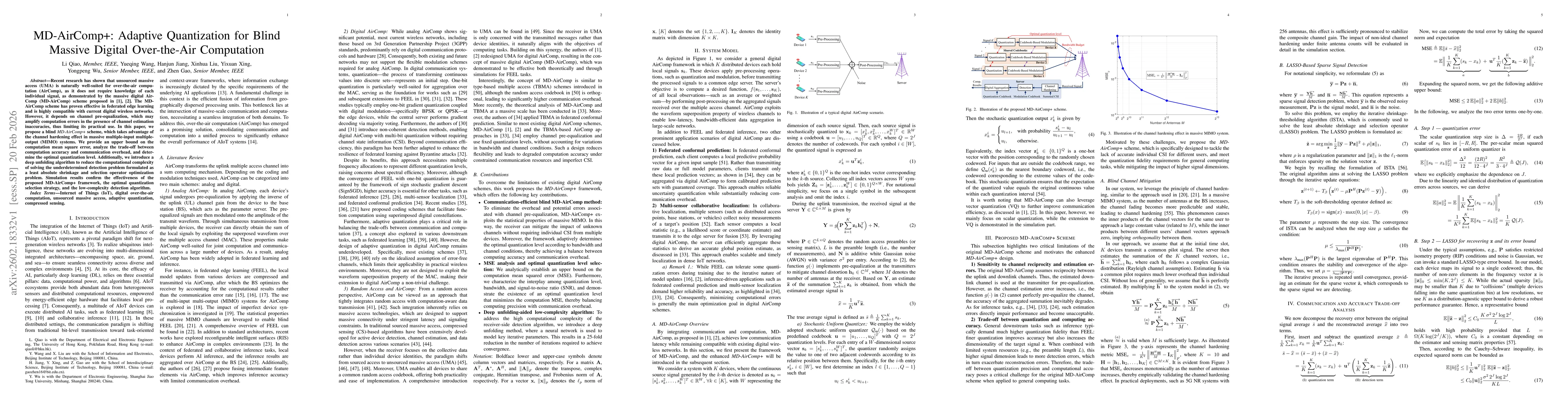 Thumbnail for MD-AirComp+: Adaptive Quantization for Blind Massive Digital Over-the-Air Computation