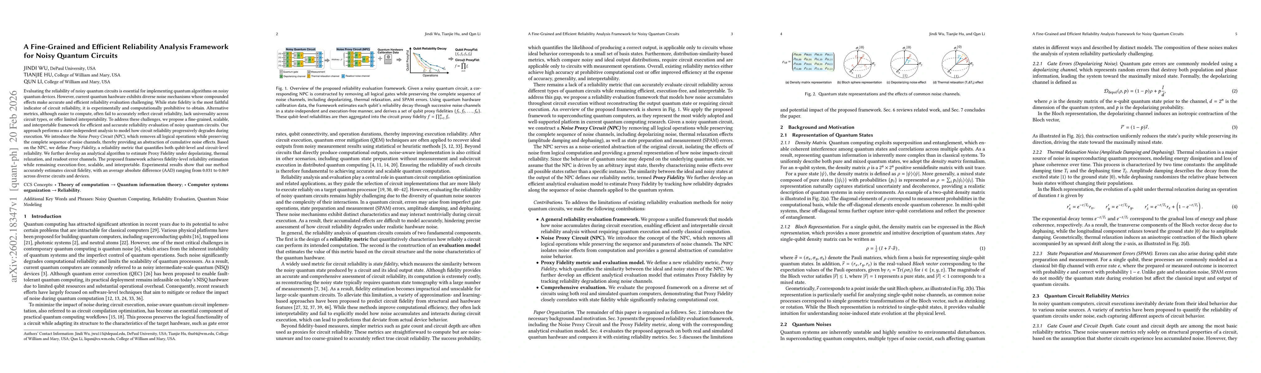 Thumbnail for A Fine-Grained and Efficient Reliability Analysis Framework for Noisy Quantum Circuits
