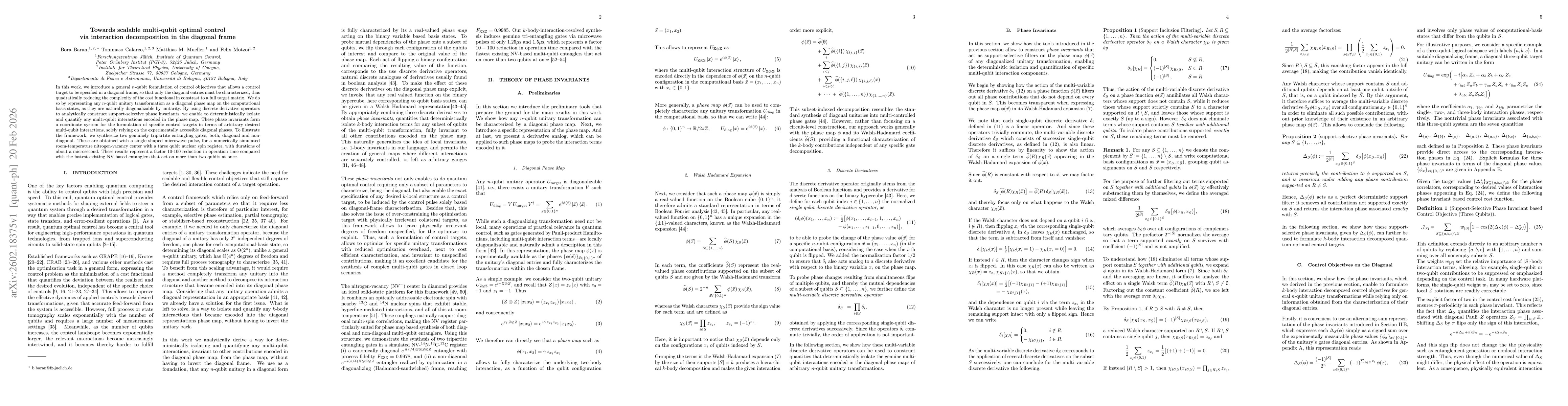 Thumbnail for Towards scalable multi-qubit optimal control via interaction decomposition in the diagonal frame