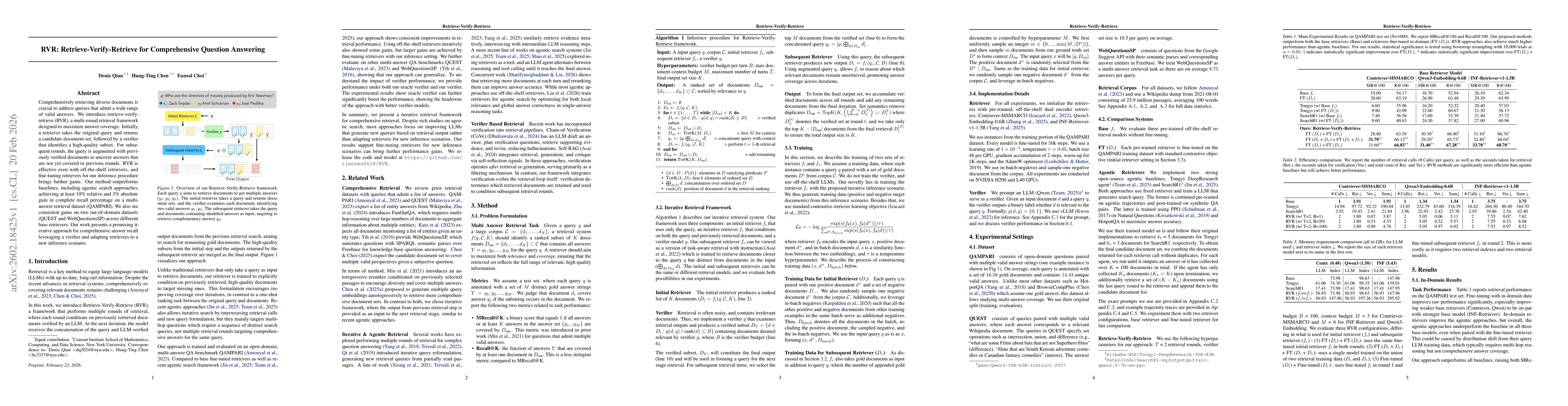 Thumbnail for RVR: Retrieve-Verify-Retrieve for Comprehensive Question Answering