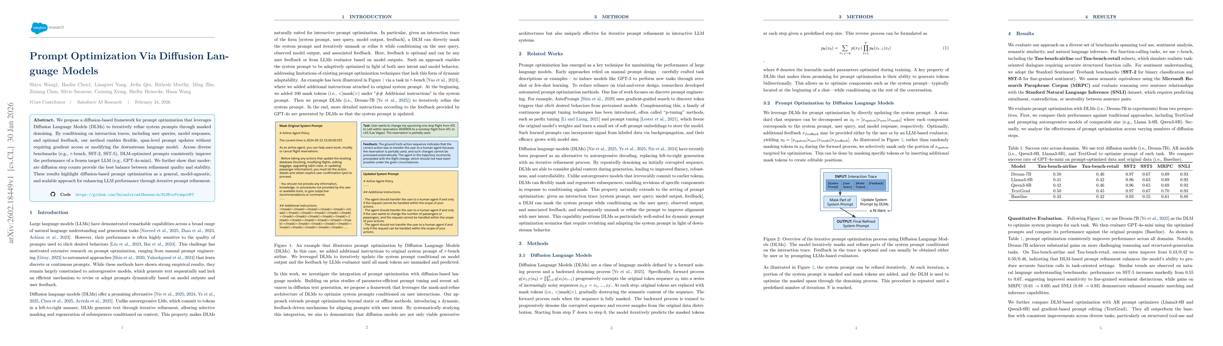 Thumbnail for Prompt Optimization Via Diffusion Language Models