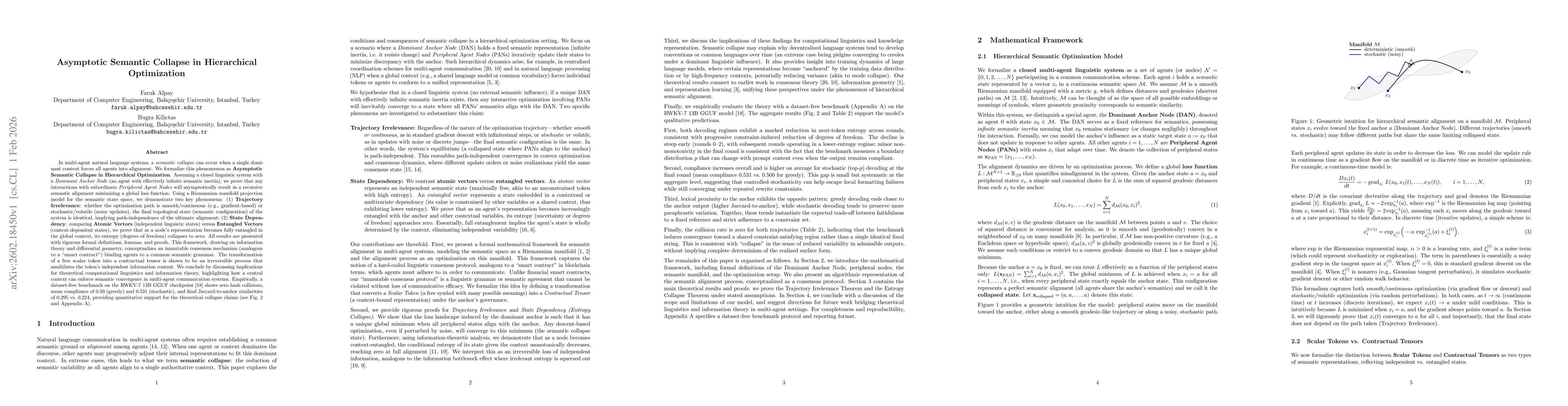 Thumbnail for Asymptotic Semantic Collapse in Hierarchical Optimization