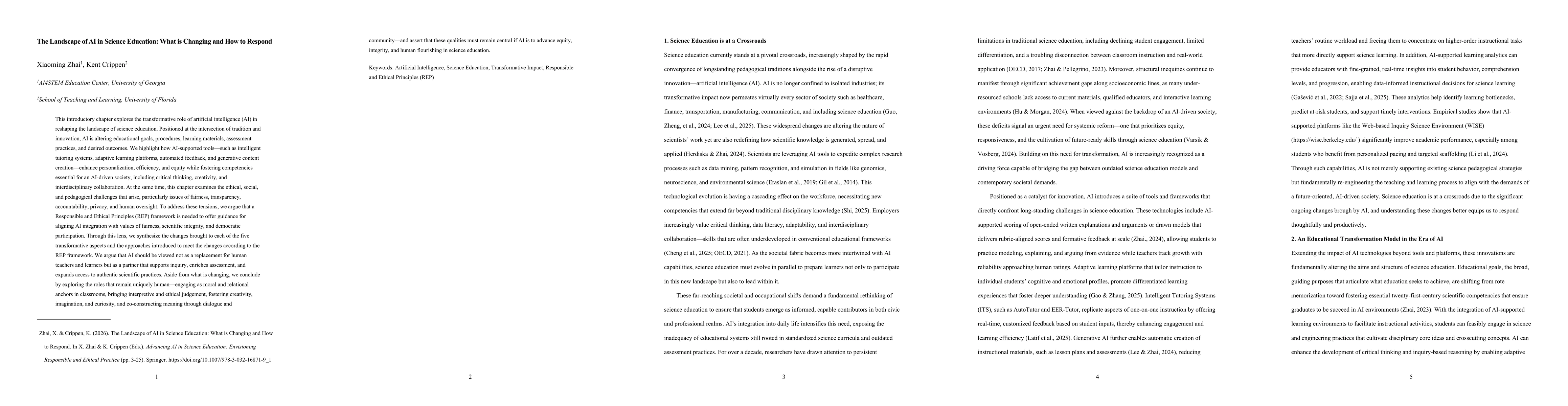 Thumbnail for The Landscape of AI in Science Education: What is Changing and How to Respond