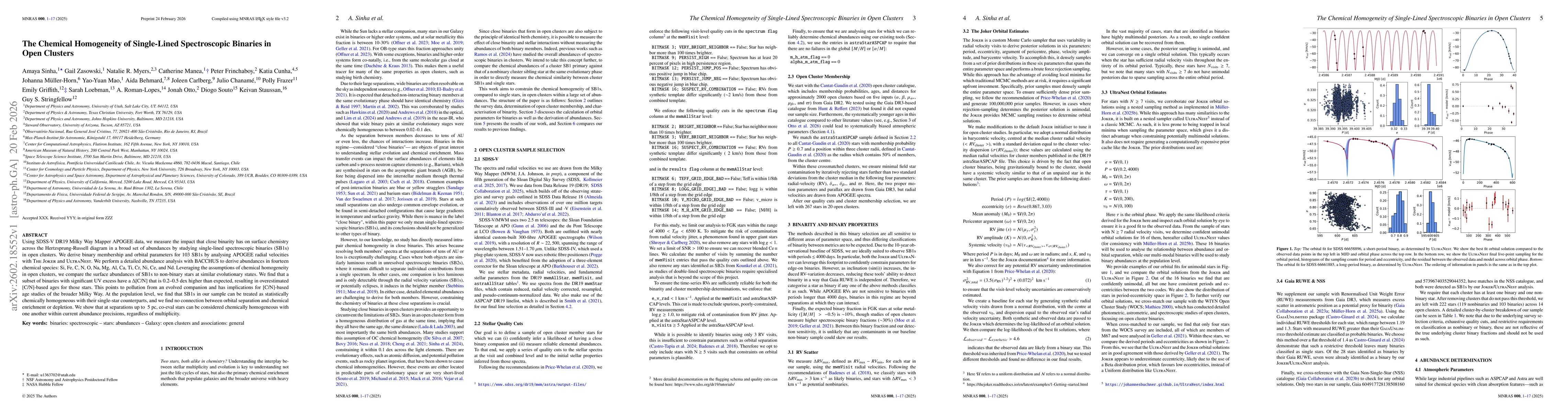 Thumbnail for The Chemical Homogeneity of Single-Lined Spectroscopic Binaries in Open Clusters