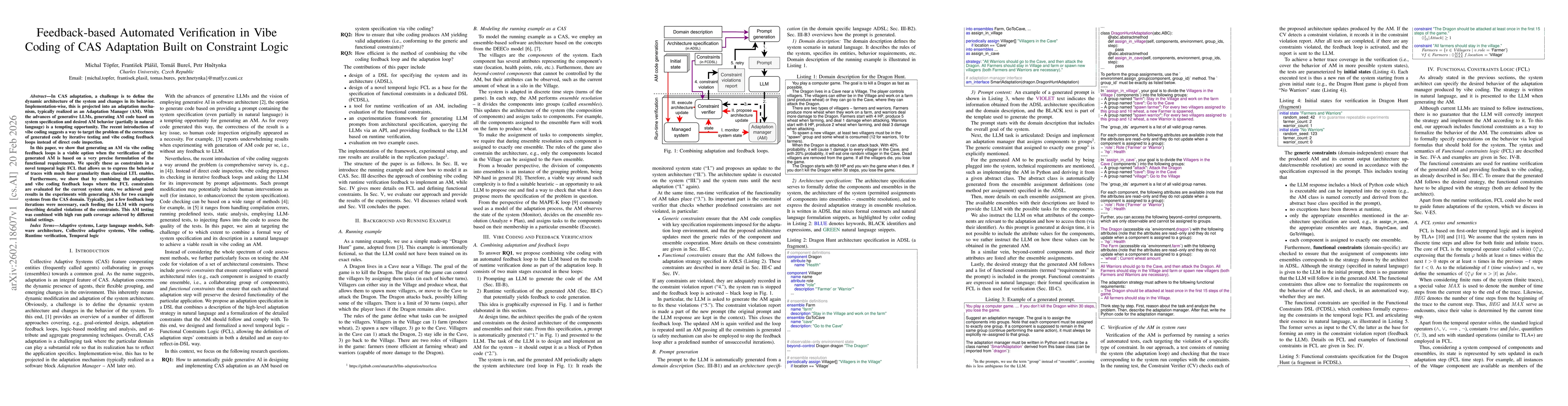 Thumbnail for Feedback-based Automated Verification in Vibe Coding of CAS Adaptation Built on Constraint Logic