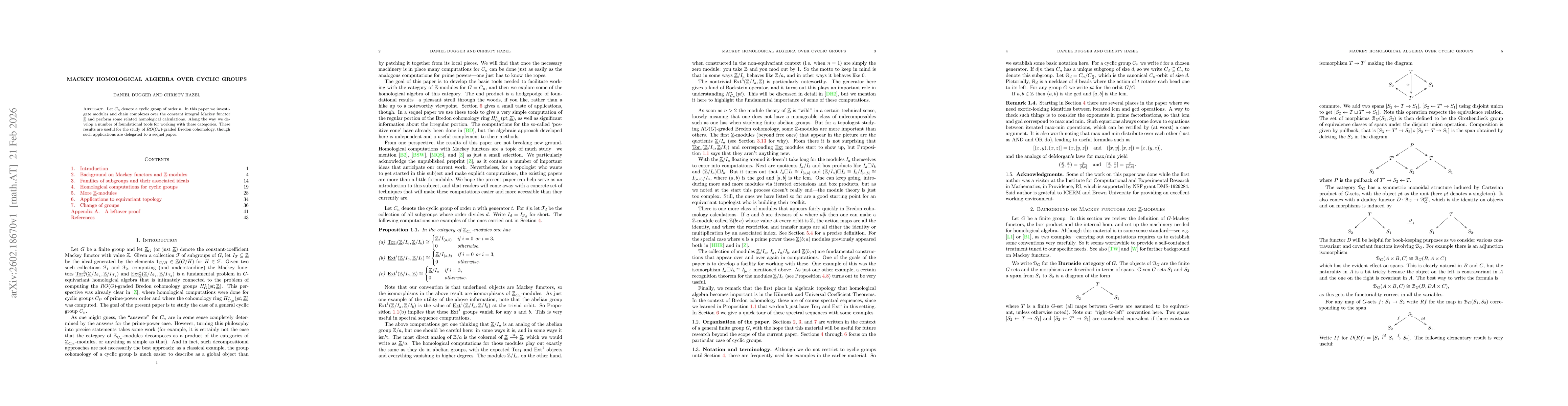 Thumbnail for Mackey homological algebra over cyclic groups