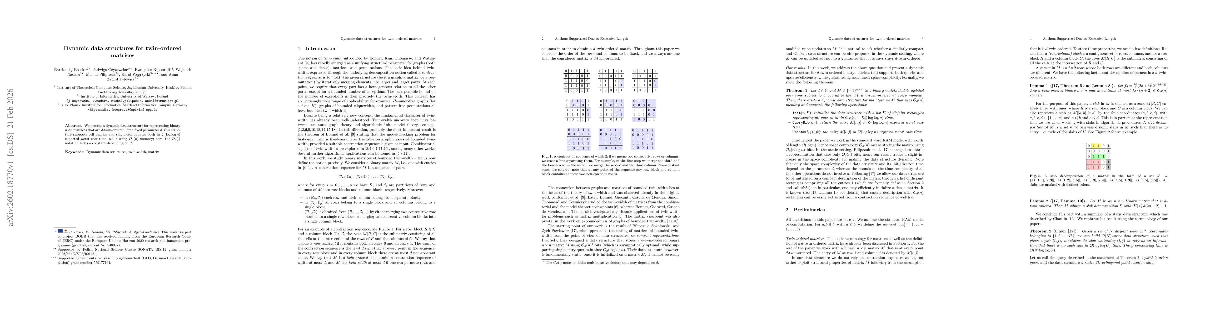 Thumbnail for Dynamic data structures for twin-ordered matrices