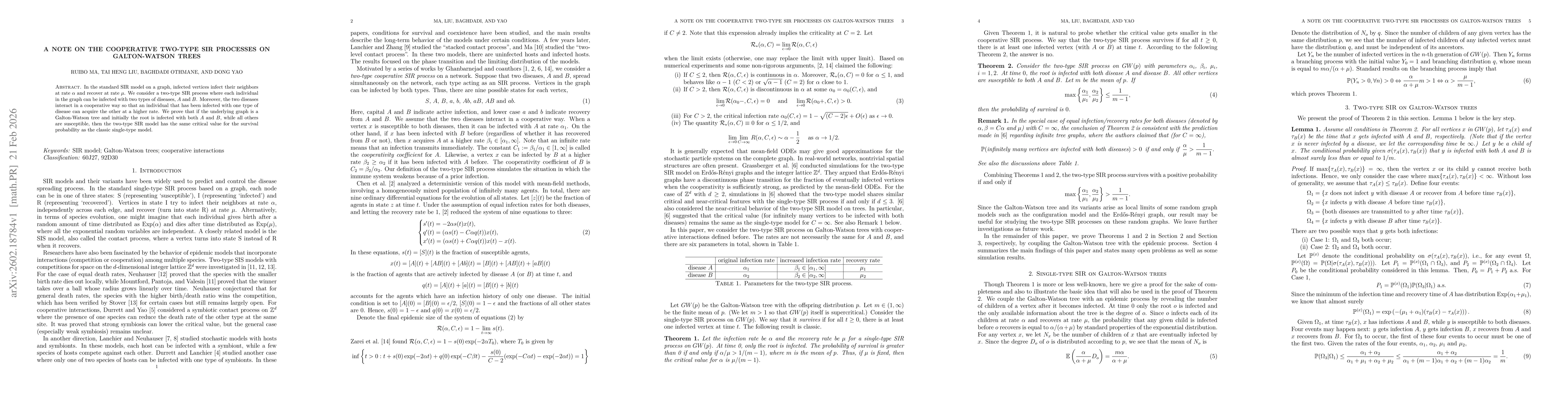 Thumbnail for A note on the cooperative two-type SIR processes on Galton-Watson trees