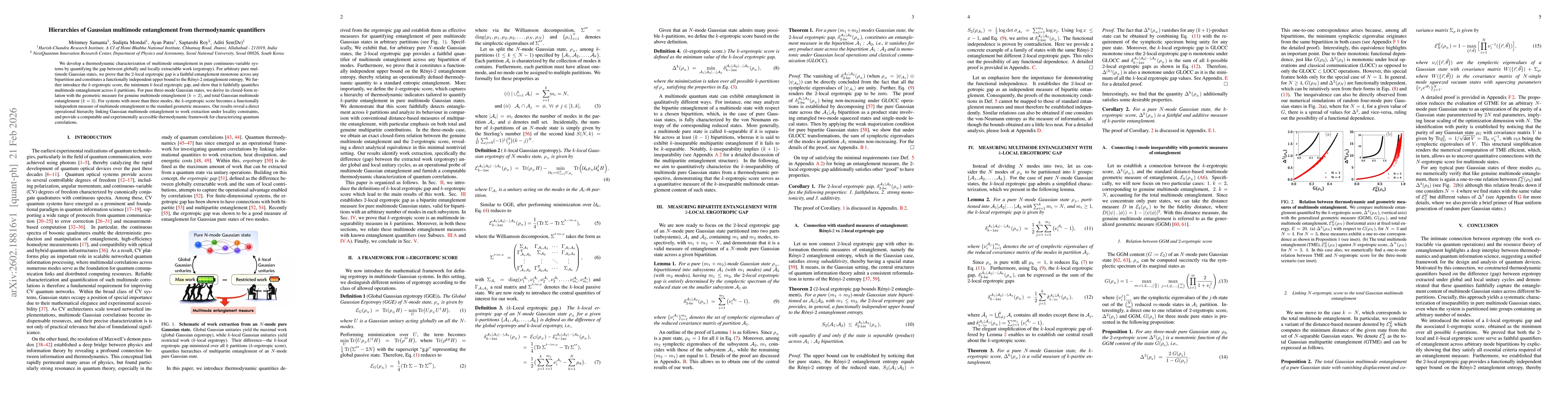 Thumbnail for Hierarchies of Gaussian multimode entanglement from thermodynamic quantifiers