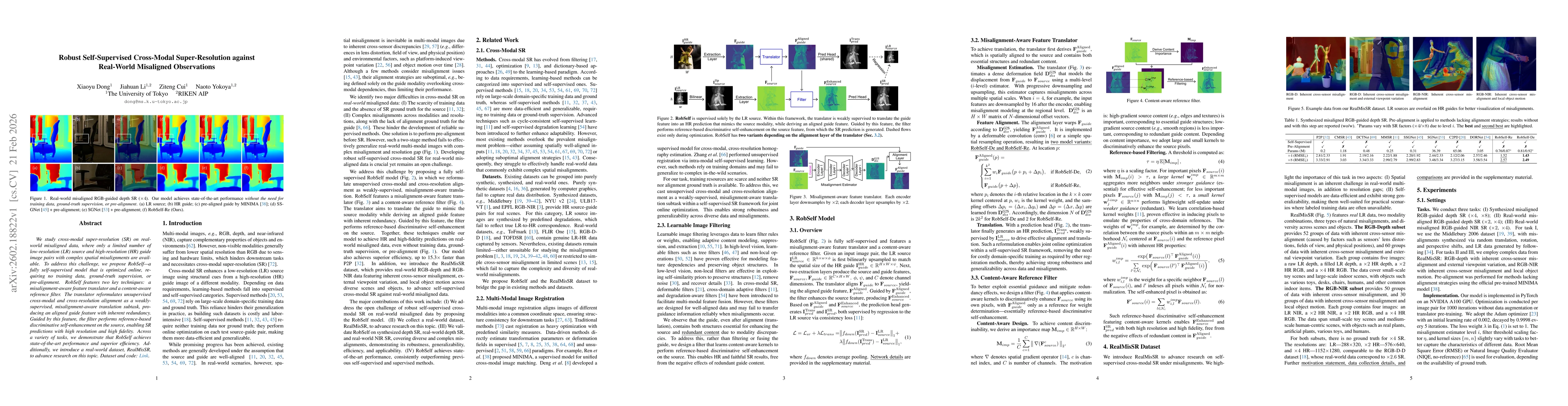 Thumbnail for Robust Self-Supervised Cross-Modal Super-Resolution against Real-World Misaligned Observations