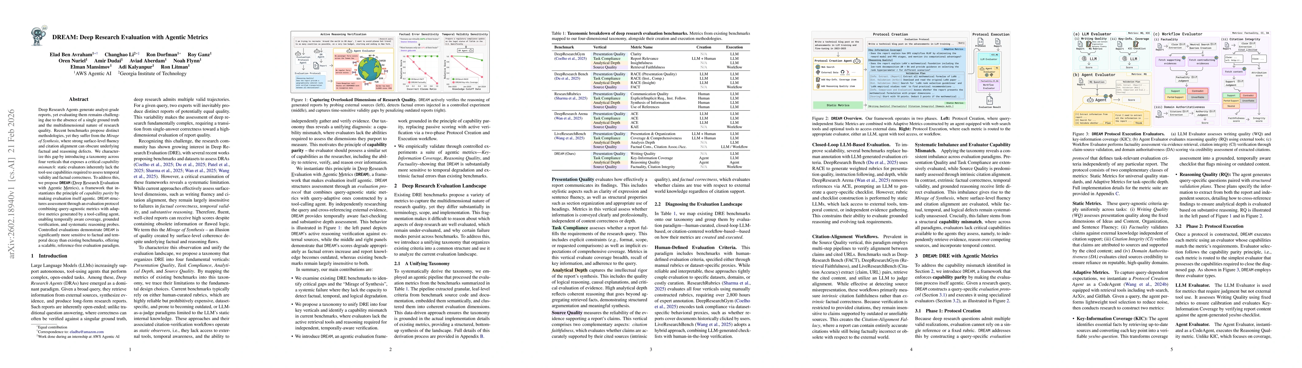 Thumbnail for DREAM: Deep Research Evaluation with Agentic Metrics