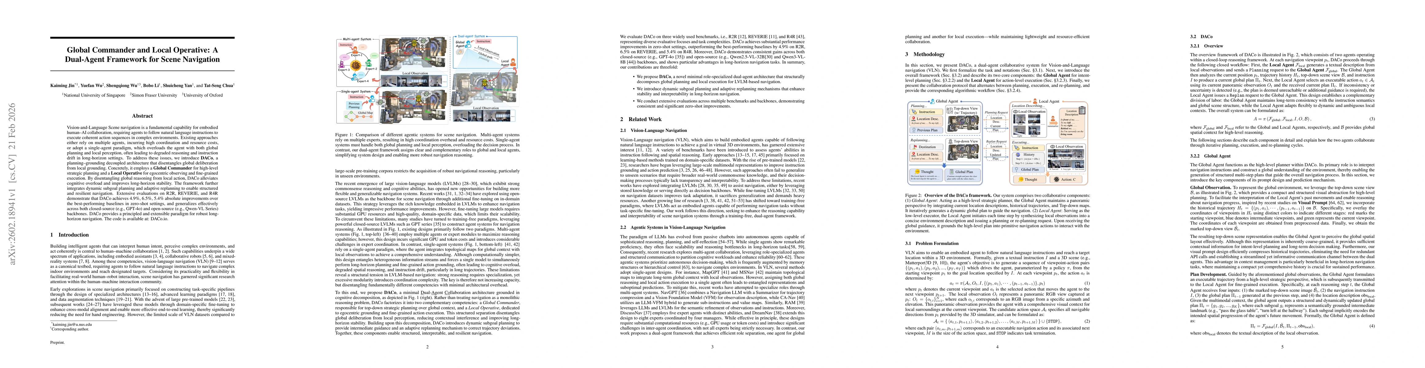 Thumbnail for Global Commander and Local Operative: A Dual-Agent Framework for Scene Navigation