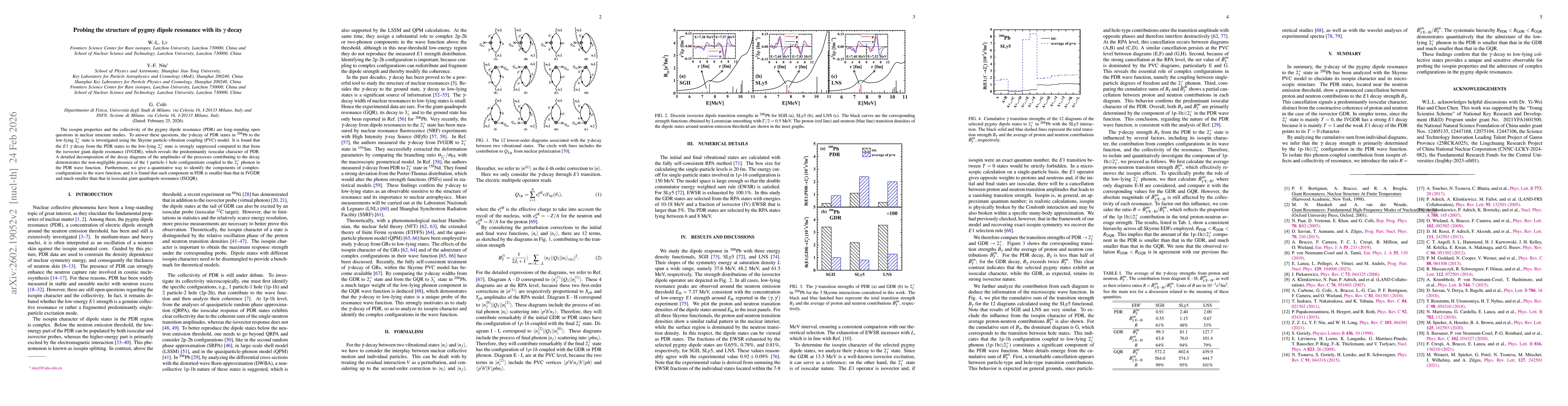 Thumbnail for Probing the structure of pygmy dipole resonance with its gamma decay