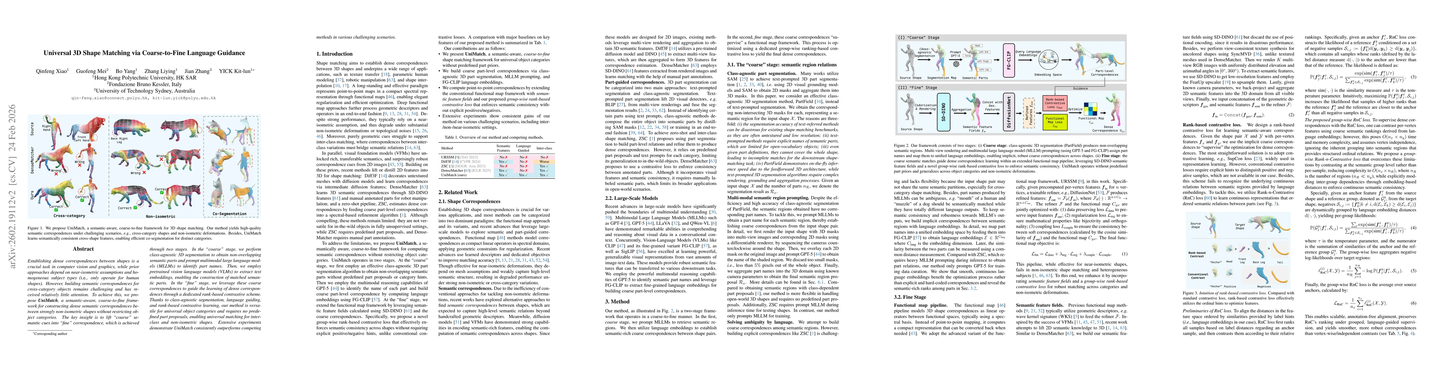 Thumbnail for Universal 3D Shape Matching via Coarse-to-Fine Language Guidance