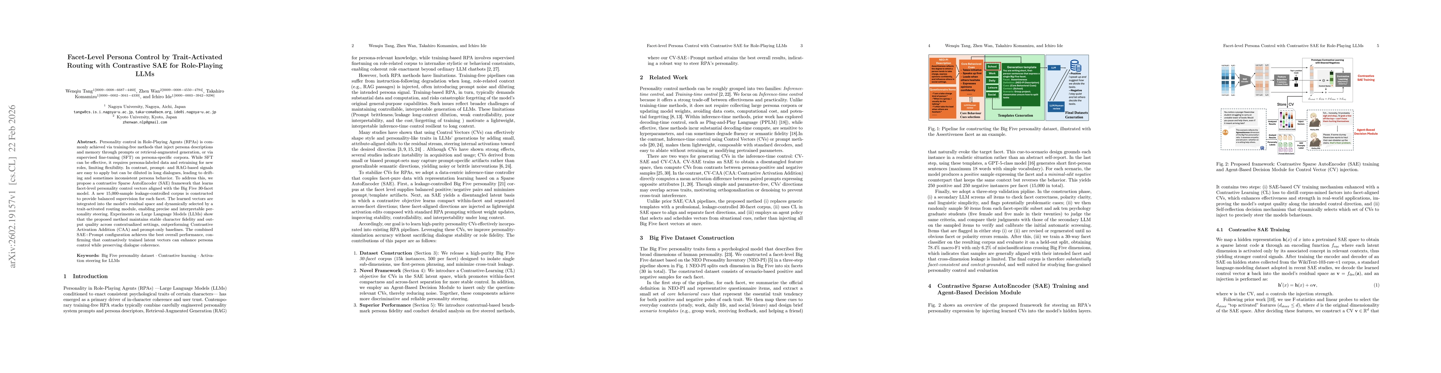 Thumbnail for Facet-Level Persona Control by Trait-Activated Routing with Contrastive SAE for Role-Playing LLMs