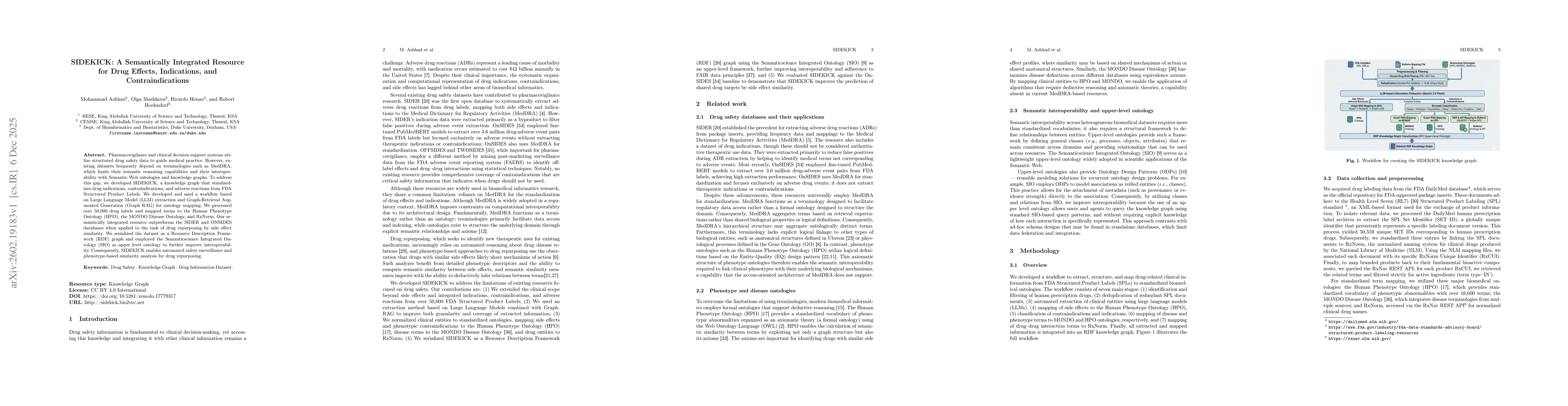 Thumbnail for SIDEKICK: A Semantically Integrated Resource for Drug Effects, Indications, and Contraindications