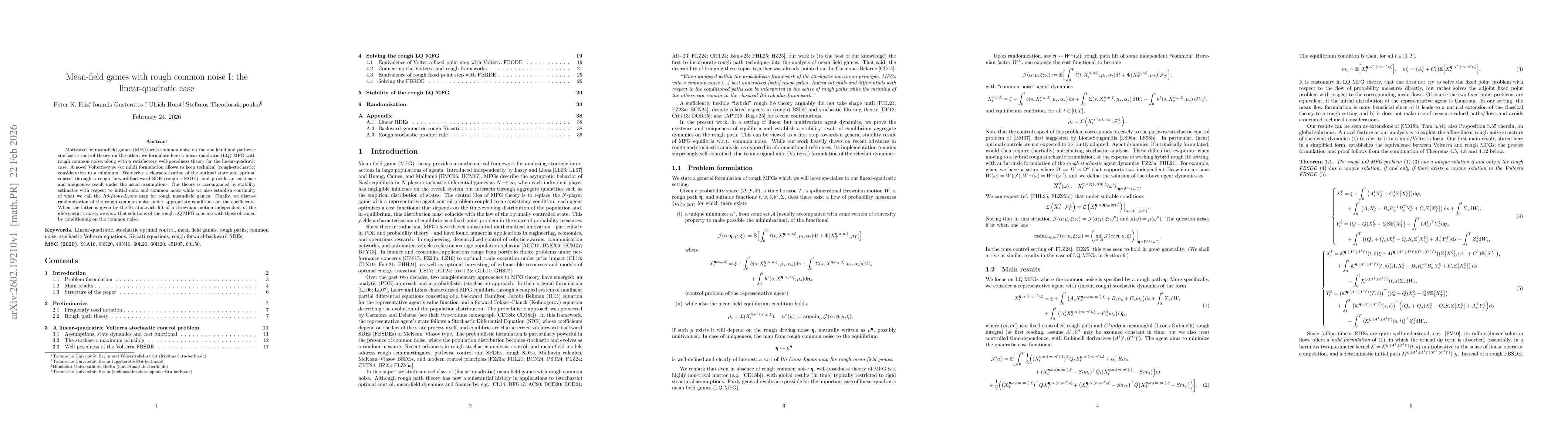 Thumbnail for Mean-field games with rough common noise I: the linear-quadratic case