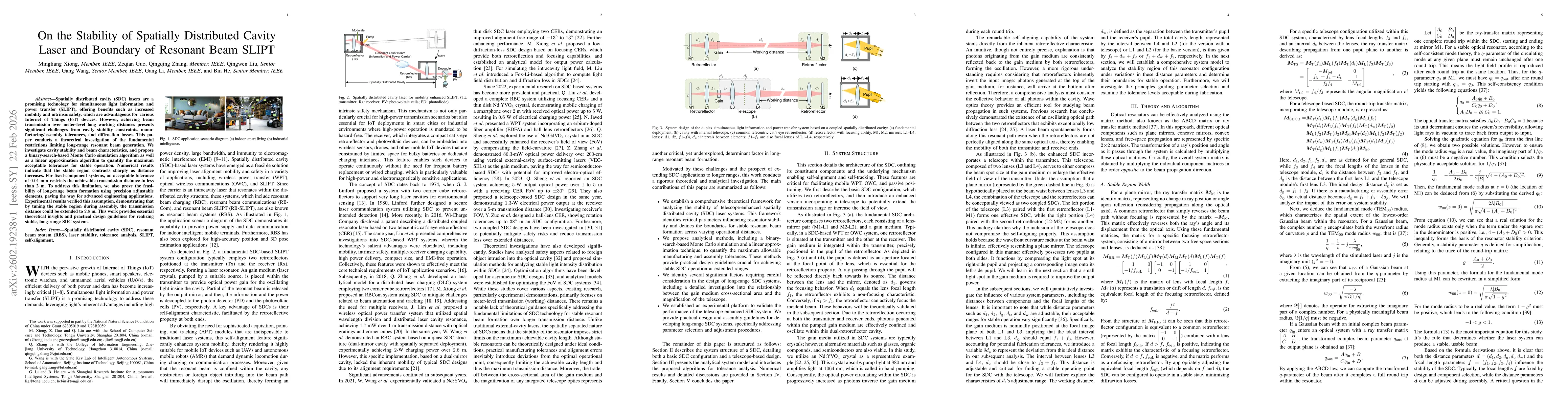Thumbnail for On the Stability of Spatially Distributed Cavity Laser and Boundary of Resonant Beam SLIPT