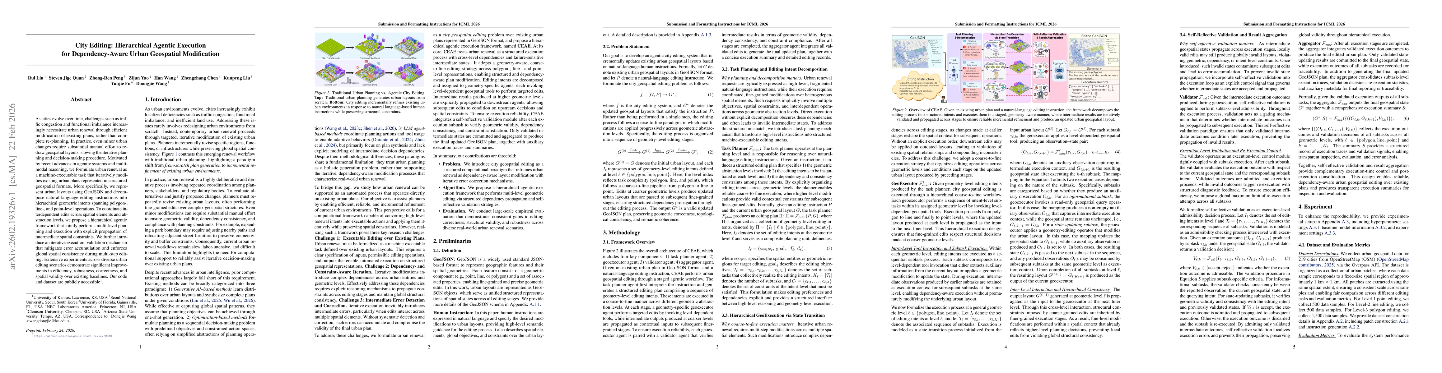 Thumbnail for City Editing: Hierarchical Agentic Execution for Dependency-Aware Urban Geospatial Modification